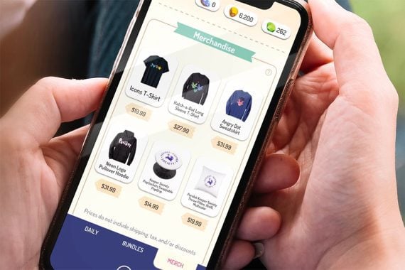 Screenshot on a smartphone of Amazon marketplace incorporated into an app