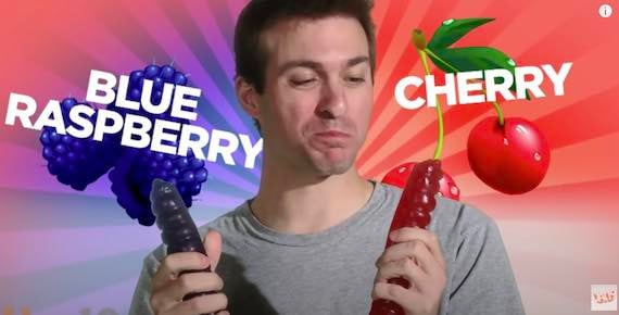 Screenshot of YouTube video: Vat19 - The World's Largest Gummy Worm. 