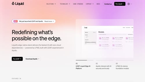 Home page of Liquid