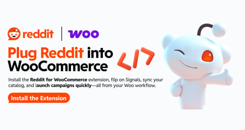 Web page on WooCommerce announcing collaboration with Reddit