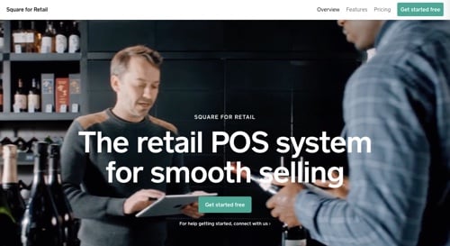 Home page of Square