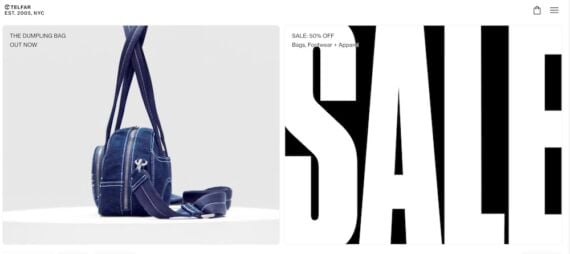 Home page of Telfar