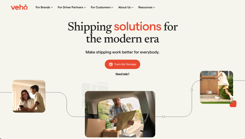 Home page of Veho