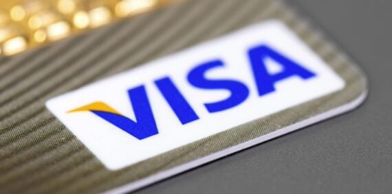 Image of a Visa credit card