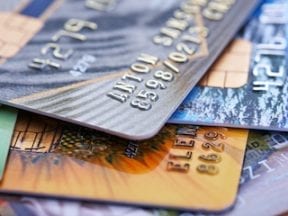 Image of a stack of credit cards